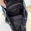 Prada Soft Calfskin Cinch Backpack Black