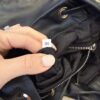 Prada Soft Calfskin Cinch Backpack Black