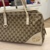 Gucci Monogram Medium New Britt Boston Off White