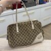 Gucci Monogram Medium New Britt Boston Off White