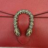 Gucci Dollar Calfskin Crystal Medium Dionysus Shoulder Bag Red