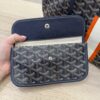Goyard Goyardine Saint Louis PM Navy Striped "E"