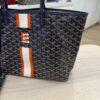 Goyard Goyardine Saint Louis PM Navy Striped "E"