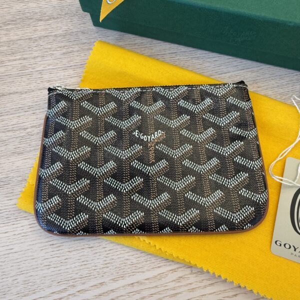 Goyard Goyardine Mini Senat Pochette Black and Tan