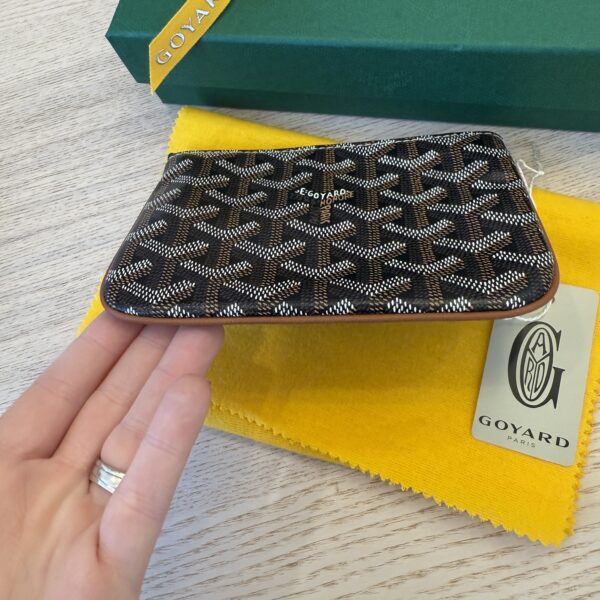 Goyard Goyardine Mini Senat Pochette Black and Tan