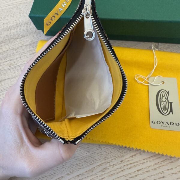 Goyard Goyardine Mini Senat Pochette Black and Tan