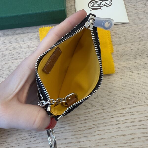 Goyard Sénat Nano Key Pouch Black and Tan