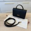 Salvatore Ferragamo Gancini Black Top Handle Crossbody