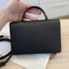 Salvatore Ferragamo Gancini Black Top Handle Crossbody
