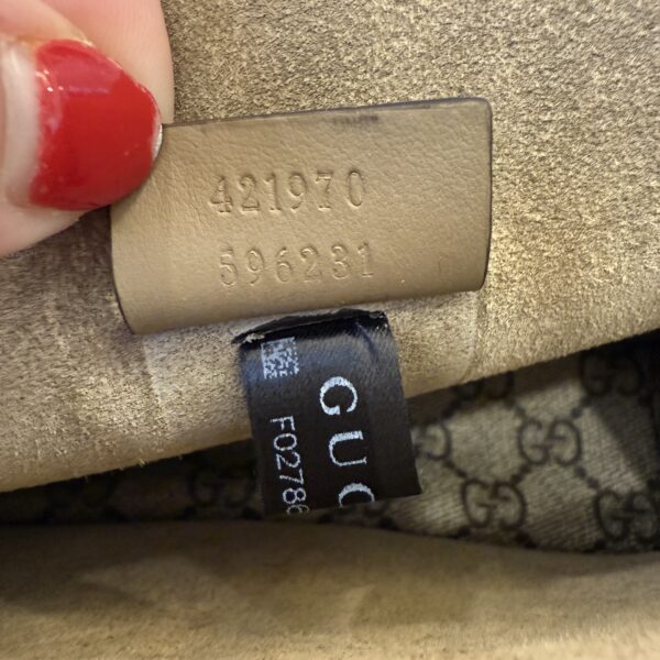 Gucci GG Supreme Monogram Mini Dionysus Shoulder Bag Taupe