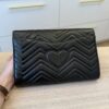 Gucci GG Marmont Flap Clutch Matelasse Leather Black