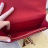 Louis Vuitton Louise Clutch Patent Long Red