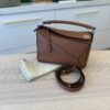 Loewe Calfskin Small Puzzle Bag Tan