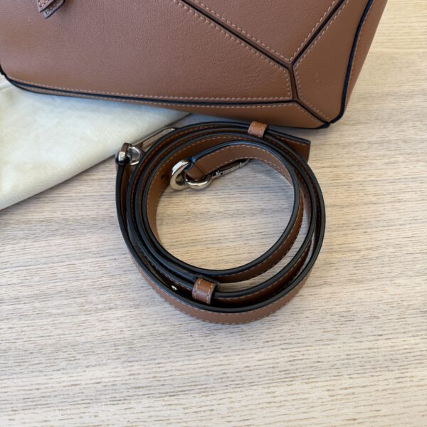 Loewe Calfskin Small Puzzle Bag Tan