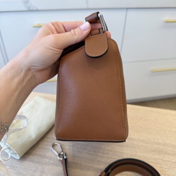Loewe Calfskin Small Puzzle Bag Tan