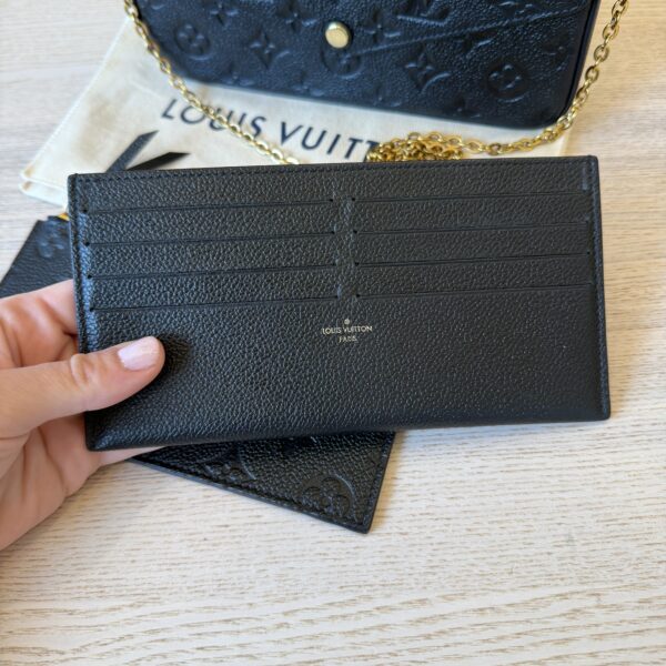 Louis Vuitton Empreinte Pochette Felicie Chain Wallet Noir