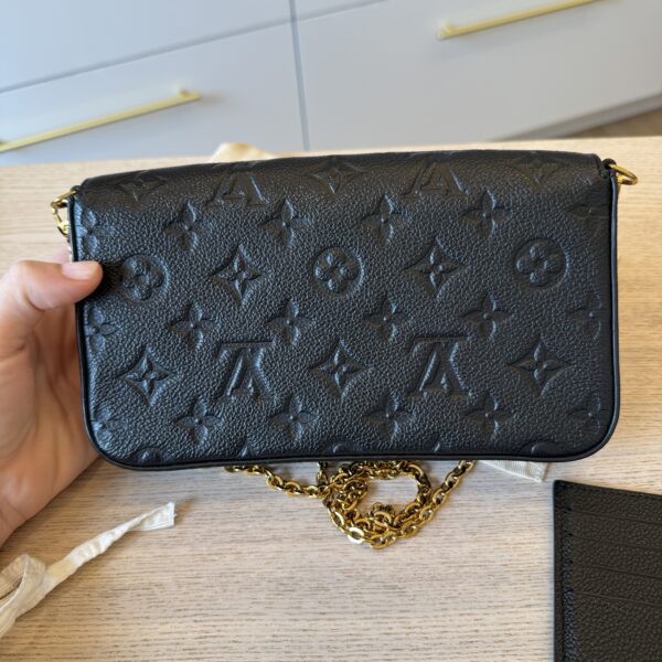 Louis Vuitton Empreinte Pochette Felicie Chain Wallet Noir