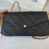 Louis Vuitton Empreinte Pochette Felicie Chain Wallet Noir