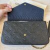 Louis Vuitton Empreinte Pochette Felicie Chain Wallet Noir