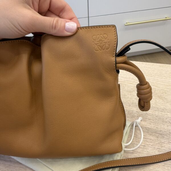 Loewe Mini Flamenco Clutch in Nappa Calfskin Tan