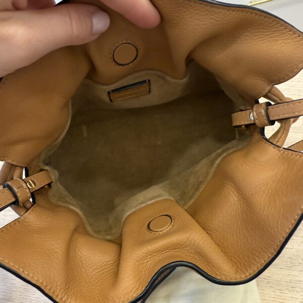 Loewe Mini Flamenco Clutch in Nappa Calfskin Tan