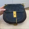 Chloe Drew Crossbody Bag Studded Leather and Suede Small