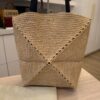 Loewe x Paula’s Ibiza Medium Puzzle Fold Tote Bag in Raffia with Leather Handles