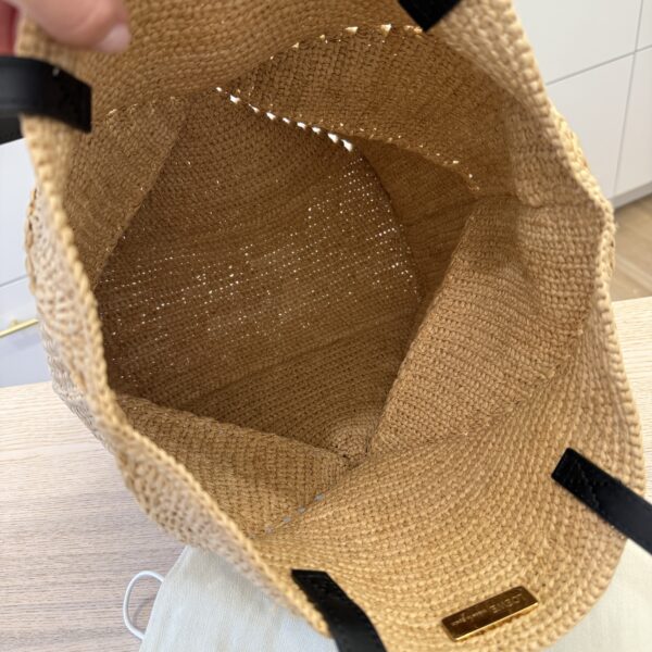 Loewe x Paula’s Ibiza Medium Puzzle Fold Tote Bag in Raffia with Leather Handles