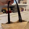 Loewe x Paula’s Ibiza Medium Puzzle Fold Tote Bag in Raffia with Leather Handles