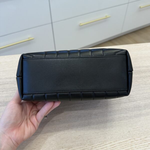 Saint Laurent (YSL) Loulou Small In Quilted Leather Black and Silver Hardware