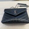 Saint Laurent (YSL) Loulou Small In Quilted Leather Black and Silver Hardware