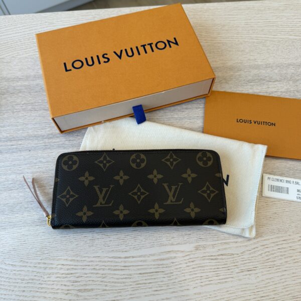 Louis Vuitton Monogram Clemence Wallet Rose Ballerine