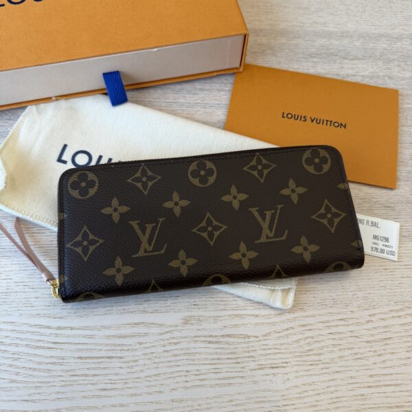 Louis Vuitton Monogram Clemence Wallet Rose Ballerine