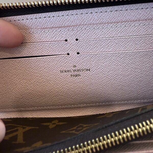 Louis Vuitton Monogram Clemence Wallet Rose Ballerine