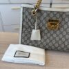 Gucci GG Supreme Monogram Medium Padlock Tote White