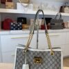 Gucci GG Supreme Monogram Medium Padlock Tote White