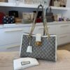 Gucci GG Supreme Monogram Medium Padlock Tote White