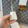 Gucci GG Supreme Monogram Medium Padlock Tote White
