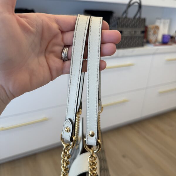 Gucci GG Supreme Monogram Medium Padlock Tote White