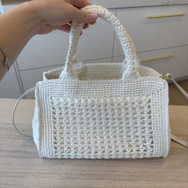 Miu Miu Raffia-Effect Woven Handbag