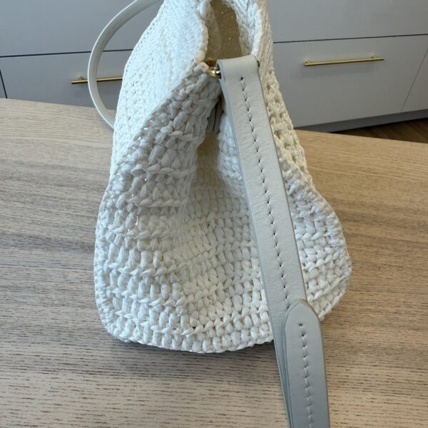 Miu Miu Raffia-Effect Woven Handbag