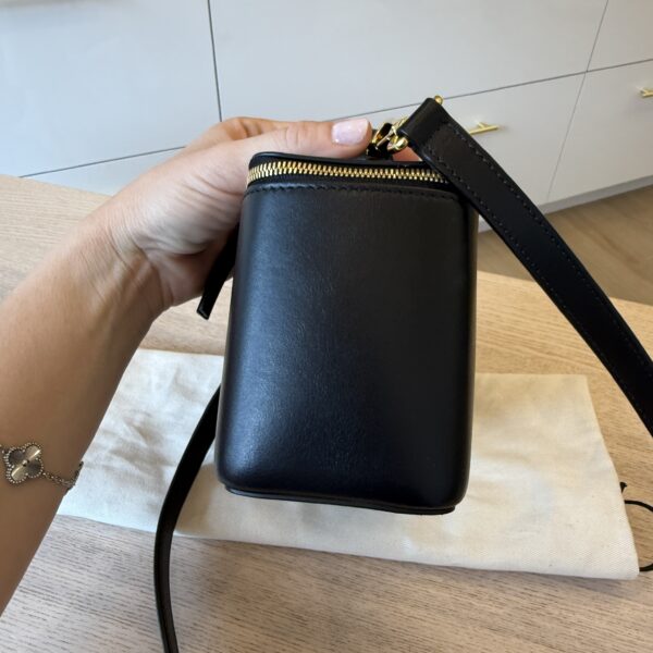 Altuzarra Vanity Leather Bag Black Gold Hardware