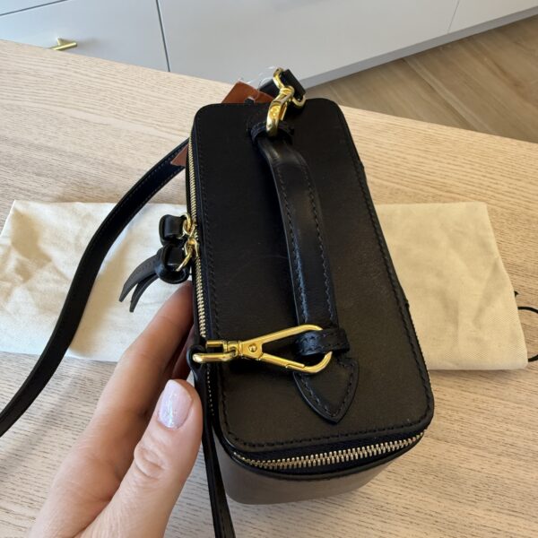 Altuzarra Vanity Leather Bag Black Gold Hardware