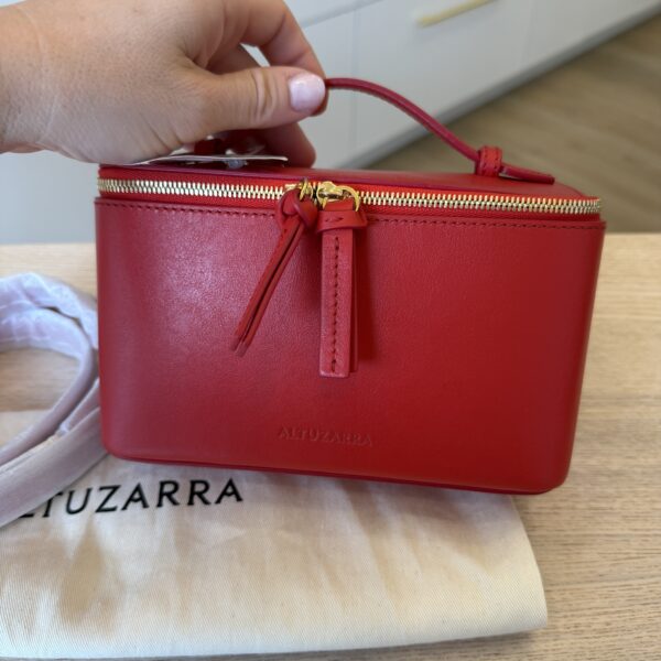 Altuzarra Vanity Leather Bag Parrot (Red) Gold Hardware