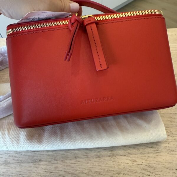 Altuzarra Vanity Leather Bag Parrot (Red) Gold Hardware
