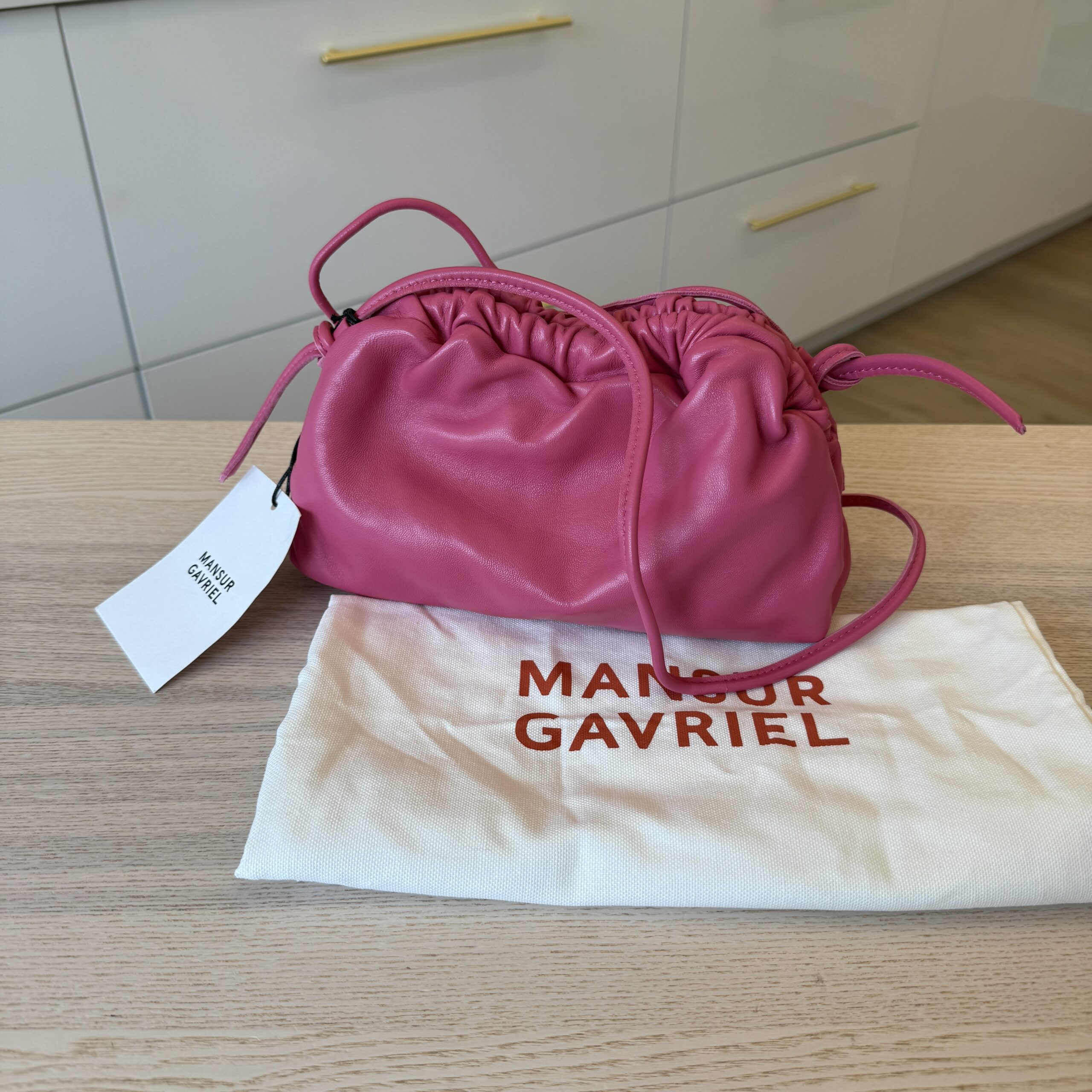 Mansur Gavriel Mini Cloud Clutch in Dolly