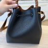 Chloe Marcie Bucket Bag in Grained Leather Black and Tan