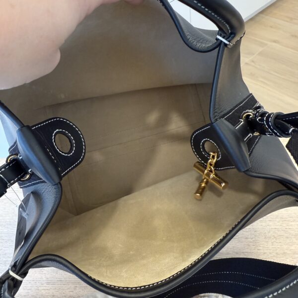 Loro Piana Large Bale bag Black