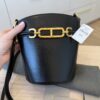 Tom Ford Whitney Palmellato-Effect Small Bucket Bag Black Gold Hardware