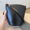 Tom Ford Whitney Palmellato-Effect Small Bucket Bag Black Gold Hardware